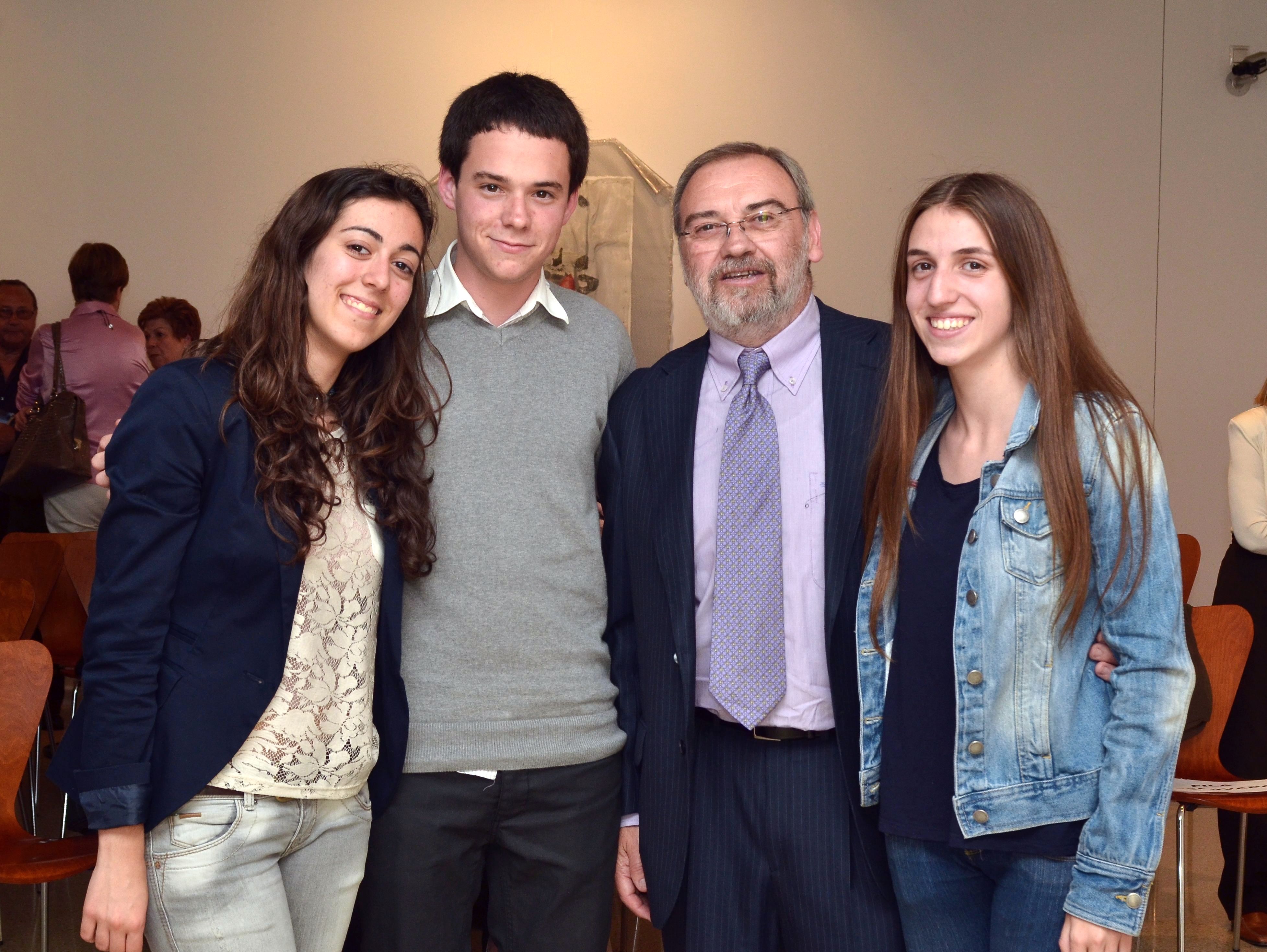 L'autor amb Alba Lacueva, Xavi González i Imma Pérez